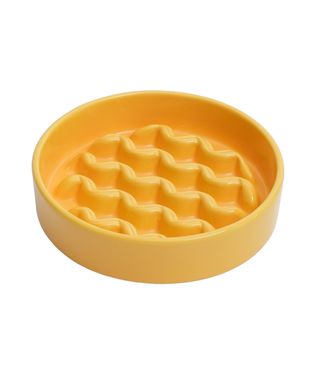 PEHOM 慢食陶瓷碗【扭】(無木架)/ 黃色/ M