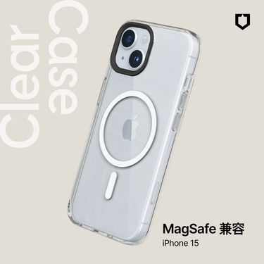 【RHINOSHIELD 犀牛盾】iPhone 13-16全系列 Clear MagSafe兼容磁吸透明手機殼(相機鍵按鈕/開孔版)/ 全透明/ 15(6.1吋)