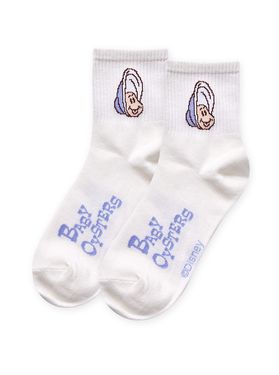 【ONEDER旺達棉品】牡蠣寶寶系列襪子/ 牡蠣寶寶長襪-03/ 22-26