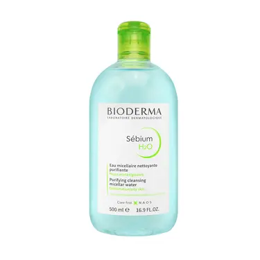 BIODERMA貝膚黛瑪H2O平衡控油潔膚液/ 綠色/ 500ml/ 平行輸入