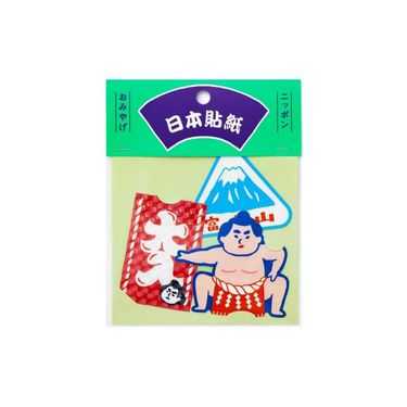 日本 HIGHTIDE New Retro造型貼紙組/ 日本/ 日本一/ 3入