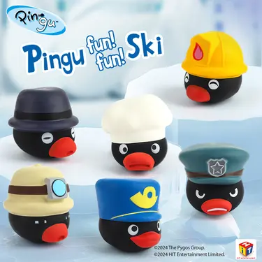 Pingu企鵝家族驚喜紓壓捏捏大頭公仔/ 職業裝扮/ 共六款隨機出貨