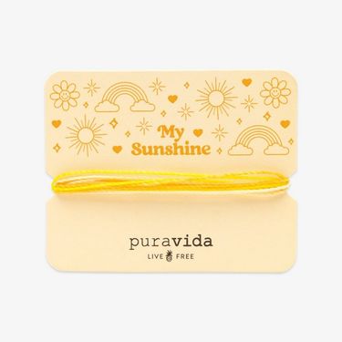 Pura Vida 美國手工 GIFTING系列/ MY SUNSHINE心中的太陽手鍊卡