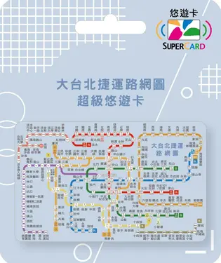 大台北捷運路網圖SuperCard悠遊卡/ 寶寶藍【委託代銷】