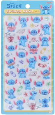 日本 sun-star BONBON DROP迪士尼澎澎貼紙/ 史迪奇塗鴉