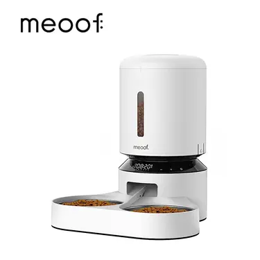 meoof 膠囊寵物自動餵食器 按鍵版 5L 雙食碗