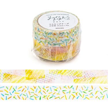 日本 MIDORI Yuru Log 15mm 紙膠帶/ 水彩
