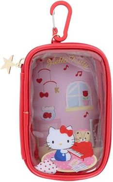 日本 sun-star 三麗鷗 Sanrio Characters 透明收納包/ Hello Kitty