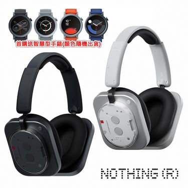 NOTHING Headphone (1) 頭戴式耳罩藍牙耳機 超長續航力 公司貨 首購送智慧型手錶/ 銀白色