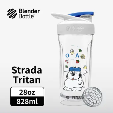 BlenderBottle Strada Tritan史努比SNOOPY吃貨歐拉夫按壓式環保水壺/ 28oz/ 828ml
