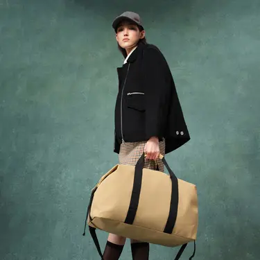 Gaston Luga Dash Weekender旅行袋/ 拿鐵色