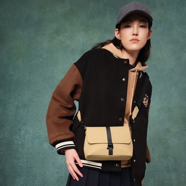 Gaston Luga Spläsh Crossbody Bag斜肩側背包/ 拿鐵色