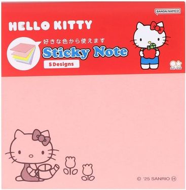 日本 sun-star New Life Collection 五色便利貼/ Hello Kitty