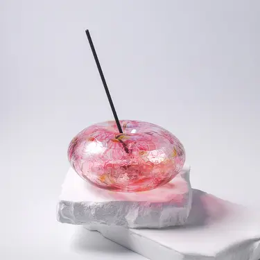 紅琉璃RED LIULI日花Ji̍t-hue泡泡線香體/ 三合院