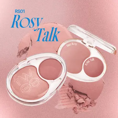 fwee 雙色棉花糖腮紅膏/ RS01 ROSY TALK
