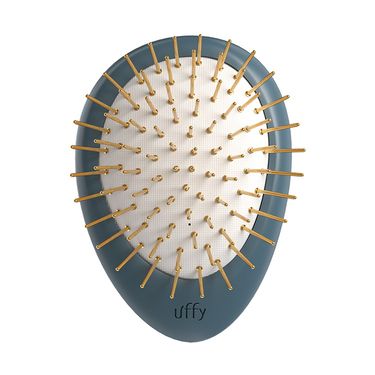 Uffy無非遠紅外線按摩梳/手掌款/ 深海藍/ 金針