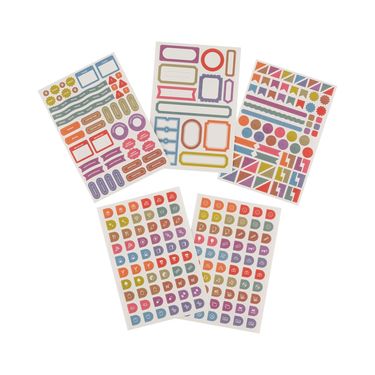 日本ほぼ日手帳貼紙組/ 每個月的顏色/ 行程
