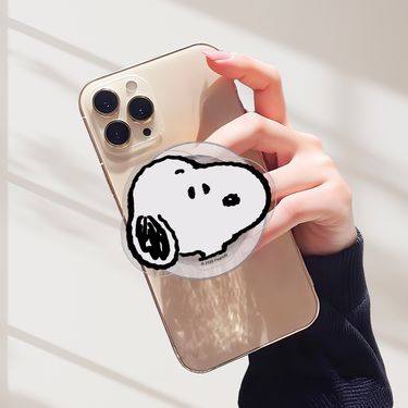 SNOOPY造型磁吸手機支架/ 側臉