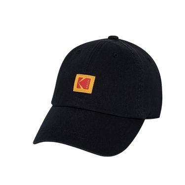 韓國 KODAK 經典方形布標棒球帽/ 黑色BLACK/ 預購 L-XL
