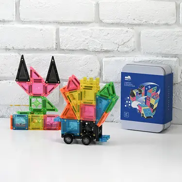 MNTL磁力片/ 霓虹街區Neon Block/ 螢光色/ 50pcs