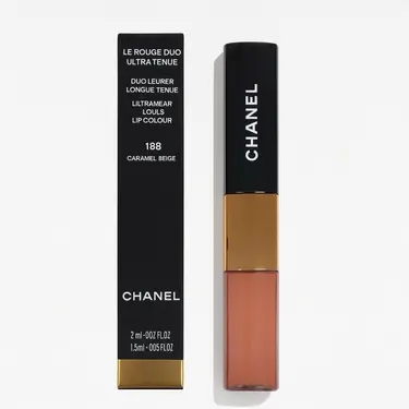 CHANEL香奈兒 超炫耀持色唇萃3.5ml 雙頭 188 - 焦糖慕斯 體驗版 平行輸入版
