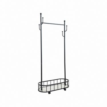 【dayneeds】奧斯本多功能輕奢衣帽架/ 黑色