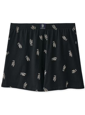 【ONEDER旺達棉品】美國POLO雙馬騎士平口褲/ 棉柔-03黑/ M