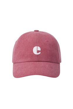 emis VINTAGE LOGO PIGMENT CAP (RENEWAL)水洗小寫e標棒球帽/ 淺紅