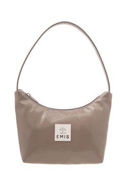emis NEW ENAMEL HOBO BAG-亮皮hobo包/ 裸色