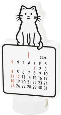 2026 日本 Greeting Life Noritake造型站立式桌曆/ 貓咪