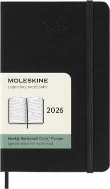 2026 MOLESKINE橫式週記/ 12M/ 硬殼/ 口袋型/ 黑