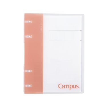 KOKUYO Campus 2x2薄型4孔活頁夾/ A6/ 粉
