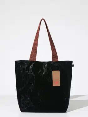 韓國Miyansol皺皺托特包/ 黑森林巧克力