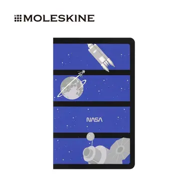 MOLESKINE NASA靈感限量夜光筆記本/ L型/ 輕便型/ 空白