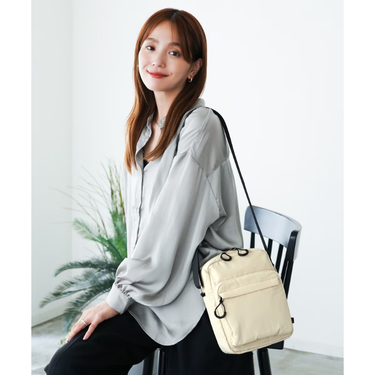 日本 Legato Largo Lieto Casual 可機洗肩背包/ Ivory