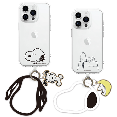 SNOOPY手機夾片造型矽膠環/ 款式顏色隨機