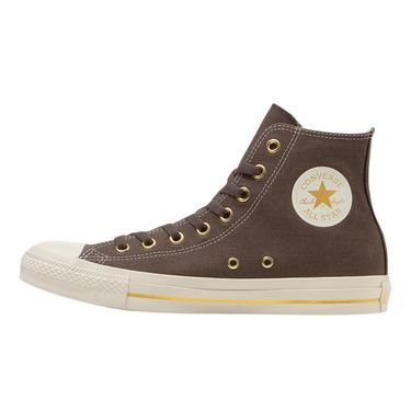 日本限定 Converse  ALL STAR GOLDSTRIPE Z HI 高筒 拉鍊金色滾邊帆布鞋/ 可可棕/ 預購 24.5 cm