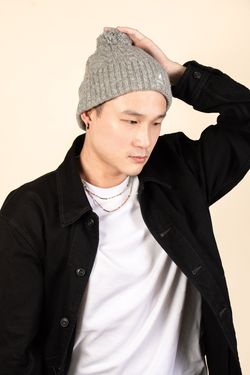 KANGOL POM POM毛球頭顱帽/ 灰色/ F