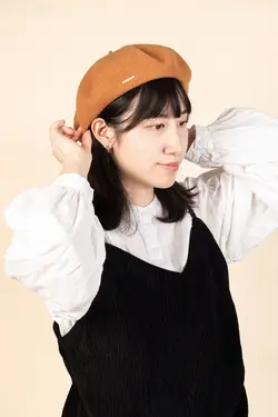 KANGOL ANGLOBASQUE貝蕾帽/ 焦糖咖色/ M