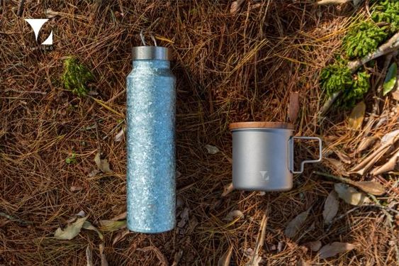 鈦造/鈦輕瓶220/晶鈦系列(純鈦蓋)【水嵐青】/ 510ml