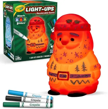Crayola繪兒樂聖誕老人3色發光裝飾