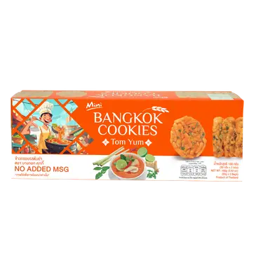BANGKOK COOKIES泰國迷你曼谷米餅/ 冬蔭功口味/ 100g