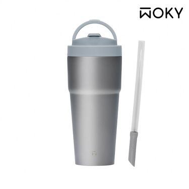 WOKY沃廚 Ti純鈦渾圓杯/ 770ml/ 紺青藍