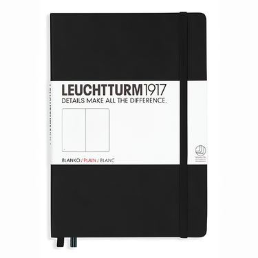 德國 LEUCHTTURM1917 硬殼筆記本 A5/ 黑/ 空白