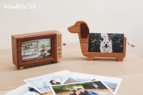 Wooderful life手搖音樂鈴相框/ 復古電視