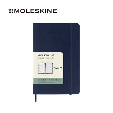 2026-27 MOLESKINE週記手帳/ 18M/ 軟皮/ 口袋/ 寶藍