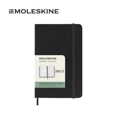 2026-27 MOLESKINE週記手帳/ 18M/ 硬皮/ 口袋/ 黑