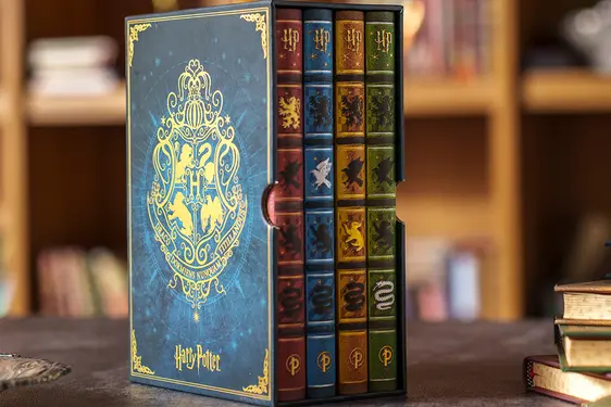 愛爾蘭 paperblanks 橫線筆記本禮盒組/ 正常版/ Harry Potter/ Hogwarts Houses Boxed Set