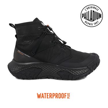 PALLADIUM OFFBOUND HI WP+橡膠波浪大底橘標防水鞋/休閒鞋-男鞋/女鞋-黑/ 7(25cm)