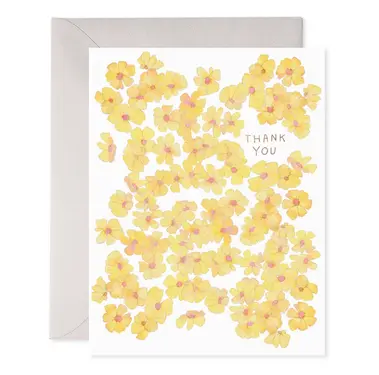 E. FRANCES感謝卡/ Yellow Flowers Thank You/ 黃色小花